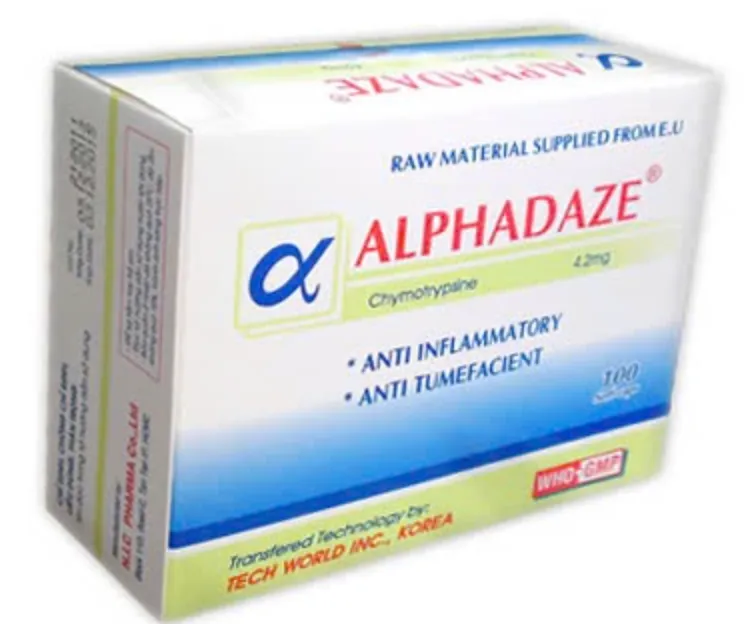 Alphadaze Chymo 4,2mg Nic – Giảm phù nề, chống viêm sau chấn thương, phẫu thuật
